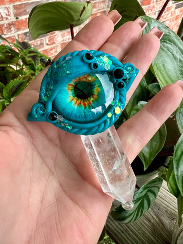 Clear Quartz 3rd Eye Talisman Necklace