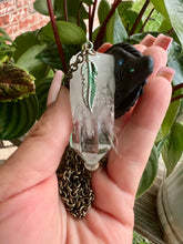 Load image into Gallery viewer, Clear Quartz 3rd Eye Talisman Necklace