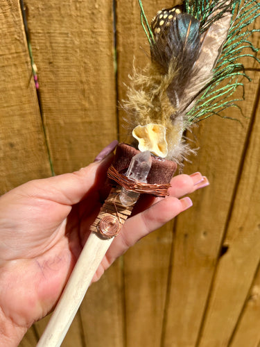 Coyote Smudge Fan