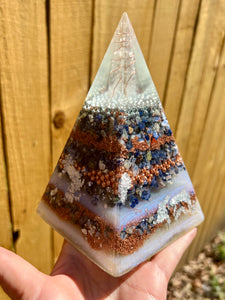 Sodalite Nubian Orgonite Pyramid