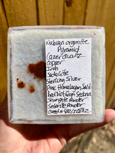 Sodalite Nubian Orgonite Pyramid