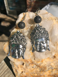Lava Stone Kaun Yin Earrings